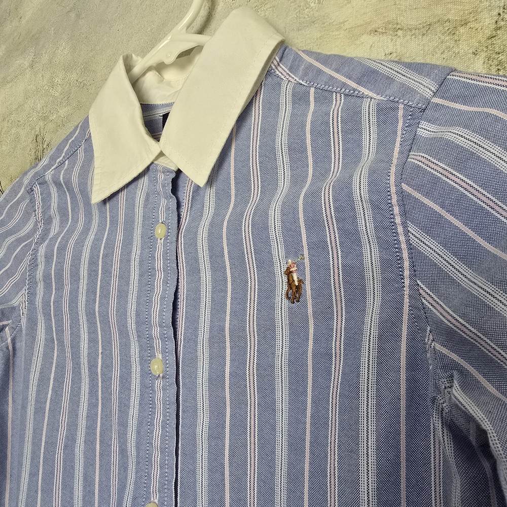 Polo by Ralph Lauren Light Blue Striped Dress - Picture 3 of 5